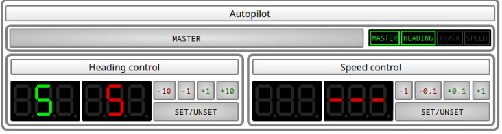 Autopilot heading control running