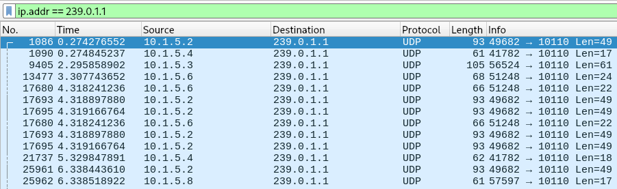 NMEA shown in Wireshark